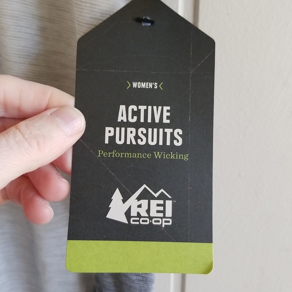 REI Co Op Active Pursuits S/S T-Shirt Plus Size Large Gray Activewear NWT - Picture 3 of 12